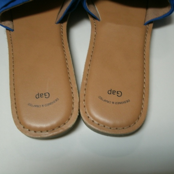 Gap Sandals Slide Bow Blue Slip On Size 9 New - Picture 4 of 7